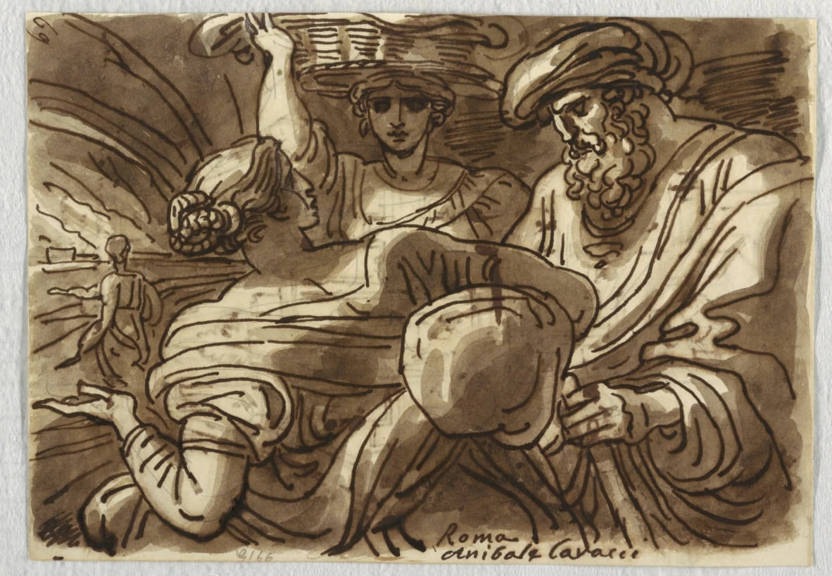 Studio, Due donne con un cesto, da Annibale Carracci - Smithsonian Institution, Museum